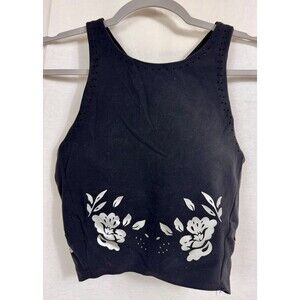 Athleta Sports Bra Crop Top Bra Bralette, High neck, Small, Excellent